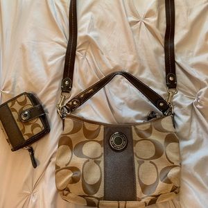 Coach purse and wallet